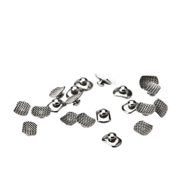 Easyinsmile Dental Gold Button Chain – Orthodontic Bondable Lingual Buttons (Round/Rectangular)